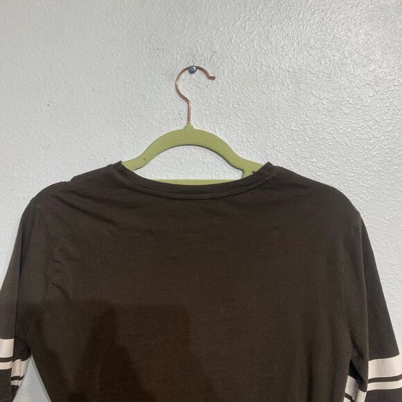 Zara Brown Short Sleeve Graphic Tee Sz M - Picture 6 of 10